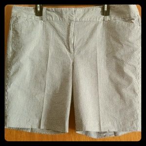 Seersucker shorts womens